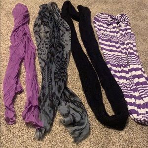 4 scarves